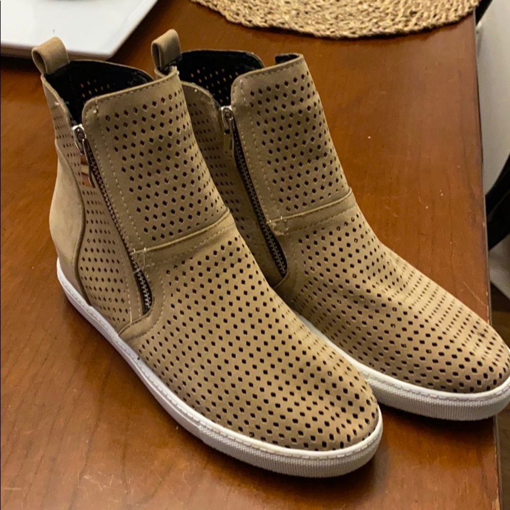 Tan ankle boots